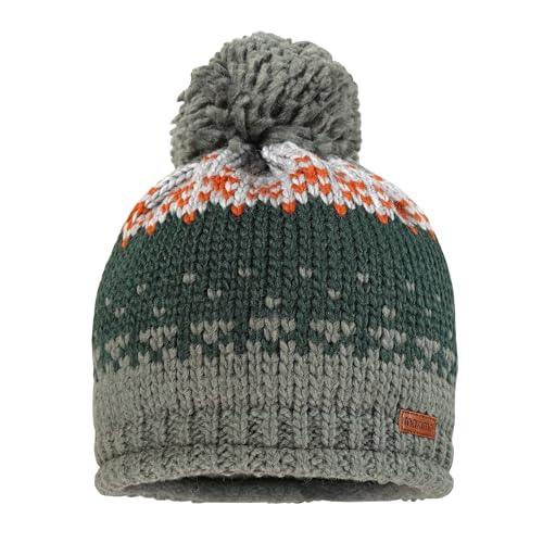 maximo Mini-Mütze, Pompon Farbwechseljacquard, Futter Made in Germany von maximo
