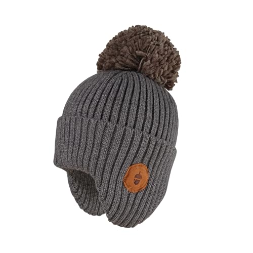 maximo Mini-Mütze, Umschlag, Pompon Ohrenteil von maximo