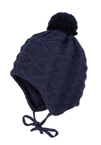 maximo Mini-Mütze Struktur ausgenäht Pompon Made in Germany 47 Dunkelmarine maximo Mini-Mütze Struktur ausgenäht Pompon Made in Germany 47 Dunkelmarine von maximo