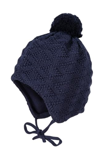 maximo Mini-Mütze Struktur ausgenäht Pompon Made in Germany 51 Dunkelmarine maximo Mini-Mütze Struktur ausgenäht Pompon Made in Germany 51 Dunkelmarine von maximo