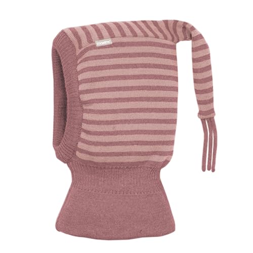 maximo Mini-Schlupfmütze, Zipfel Strick Ringel, doppelt, Windstopper Made in Germany Merino von maximo