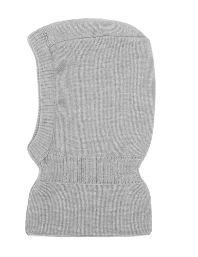 maximo Mini-Schlupfmütze einfarbig, doppelt, Basicfarben Made in Germany 53 Graumeliert von maximo