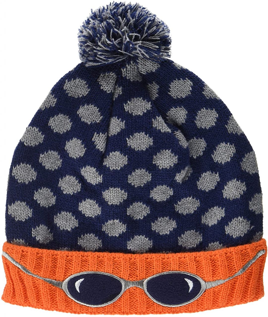 maximo Mütze Jungen Brille, Stickerei, Pompon Mütze von maximo
