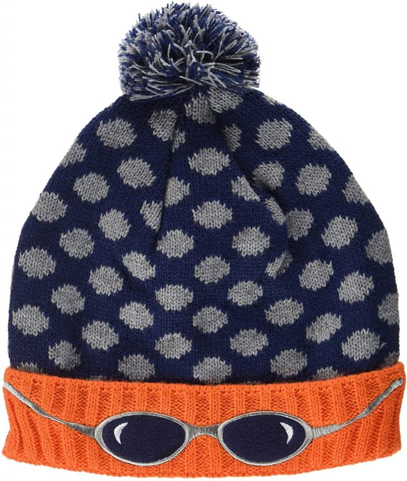 maximo Mütze Jungen Brille, Stickerei, Pompon Mütze von maximo