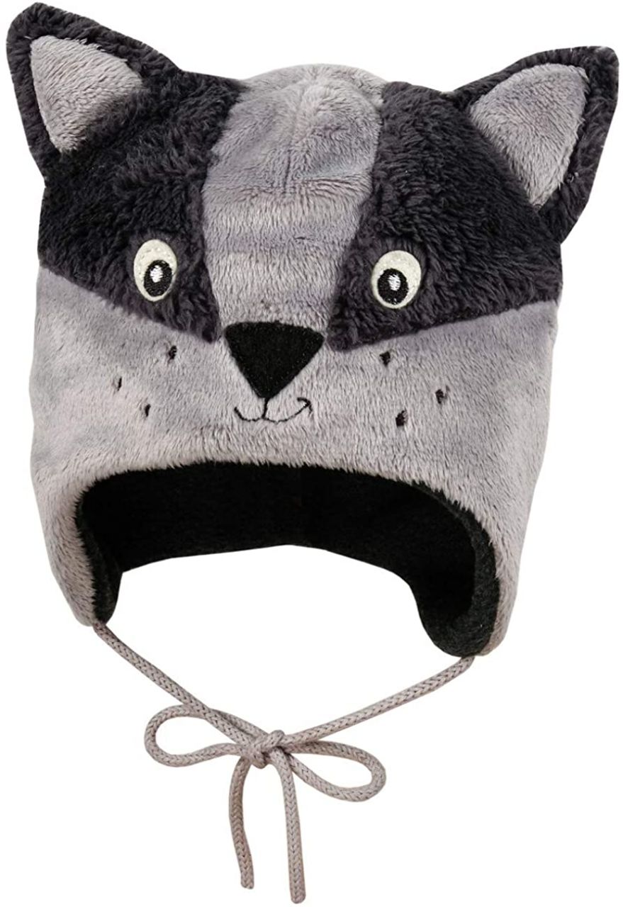 maximo Mütze mit Waschbärgesicht Wintermütze Junge von maximo