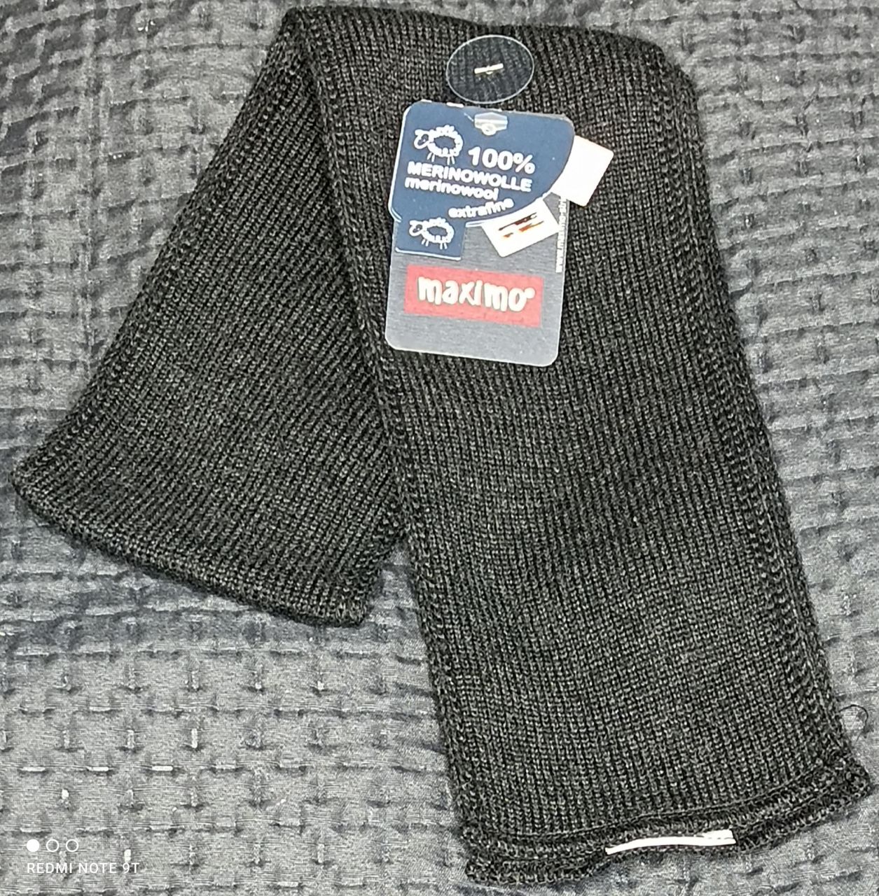 maximo Schal Merinowolle grau von maximo