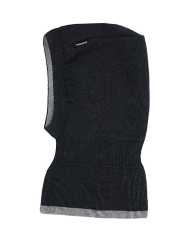maximo Schlupfmütze zum Wenden Wendemütze Kindermütze Strumhaube Balaklava Kinder - Made in Germany Winter Herbst-Winter - 53 cm grau von maximo