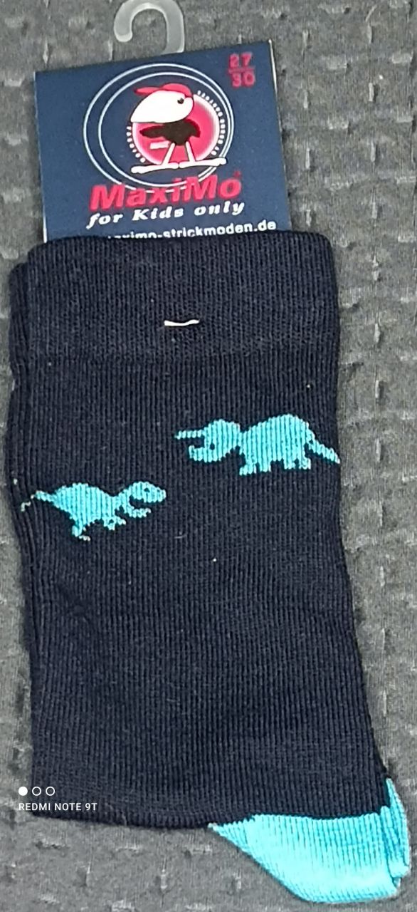 maximo Socken Strümpfe Junge navy Dinosaurier von maximo