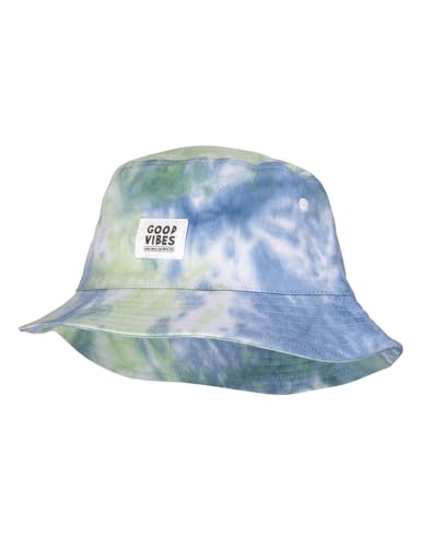 maximo Tie Dye Bucket Kinderhut Stoffhut Sommerhut Sonnenhut Fischerhut Strandhut (51 cm - grün-blau) von maximo