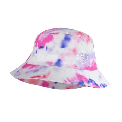 maximo Tie Dye Bucket Kinderhut Stoffhut Sommerhut Sonnenhut Fischerhut Strandhut Kinder - Sommer Frühling-Sommer - 55 cm pink von maximo