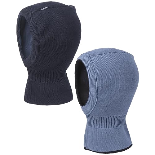 maximo Twotone Kinder Schlupfmütze Mütze Kindermütze Wintermütze Sturmhaube (51 cm - denim-dunkelblau) von maximo