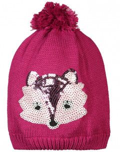 maximo Wintermütze mit Pailetten Fuchs Mädchen von maximo