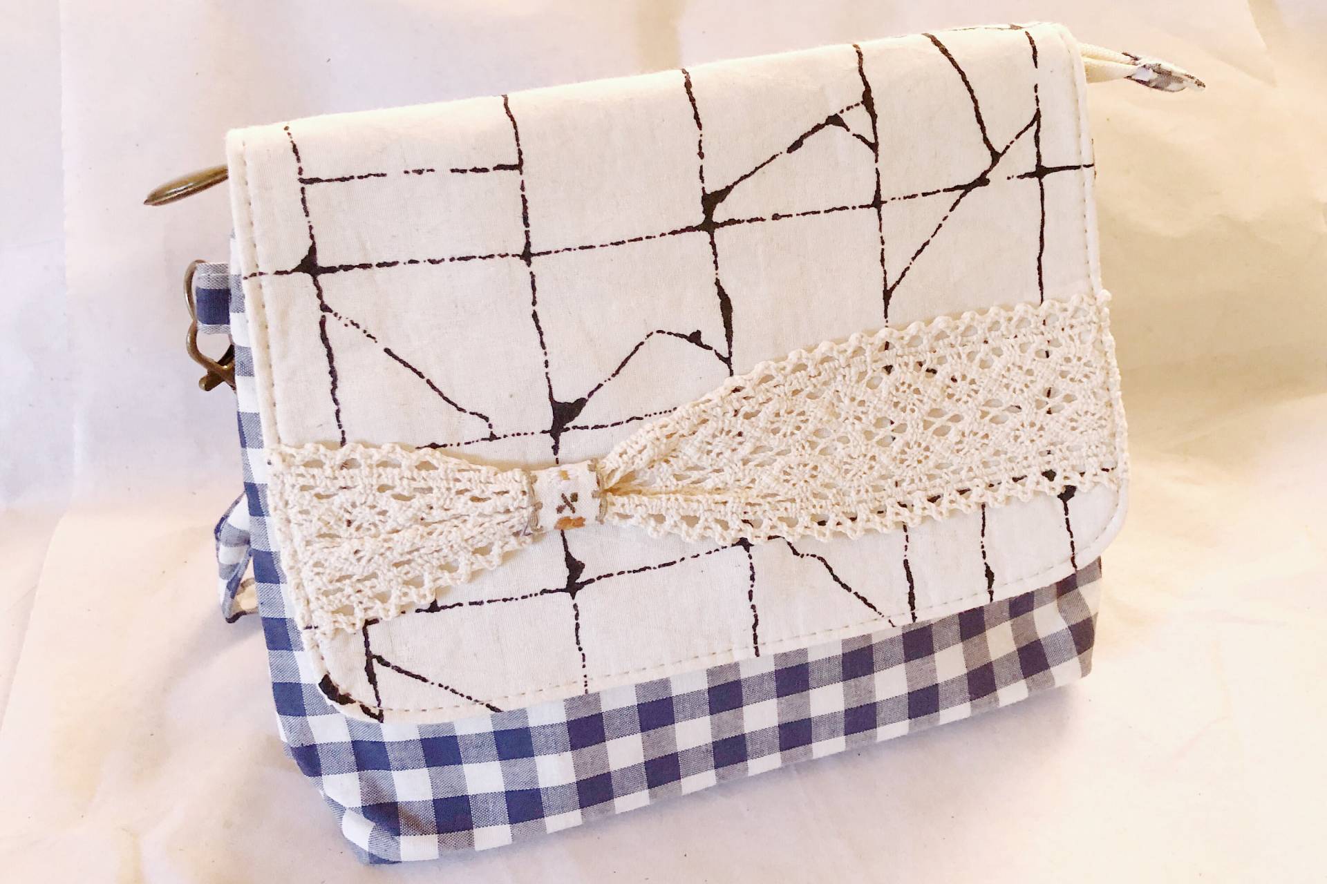 Bio-Baumwolle Umhängetasche Marmor - Umhängegeldbörse Kariert Streifen Umweltfreundliche Tasche Baumwolle Schulter Bio-Baumwolle Umhängetasche Marmor - Umhängegeldbörse Kariert Streifen Umweltfreundliche Tasche Baumwolle Schulter von maxineworkshop