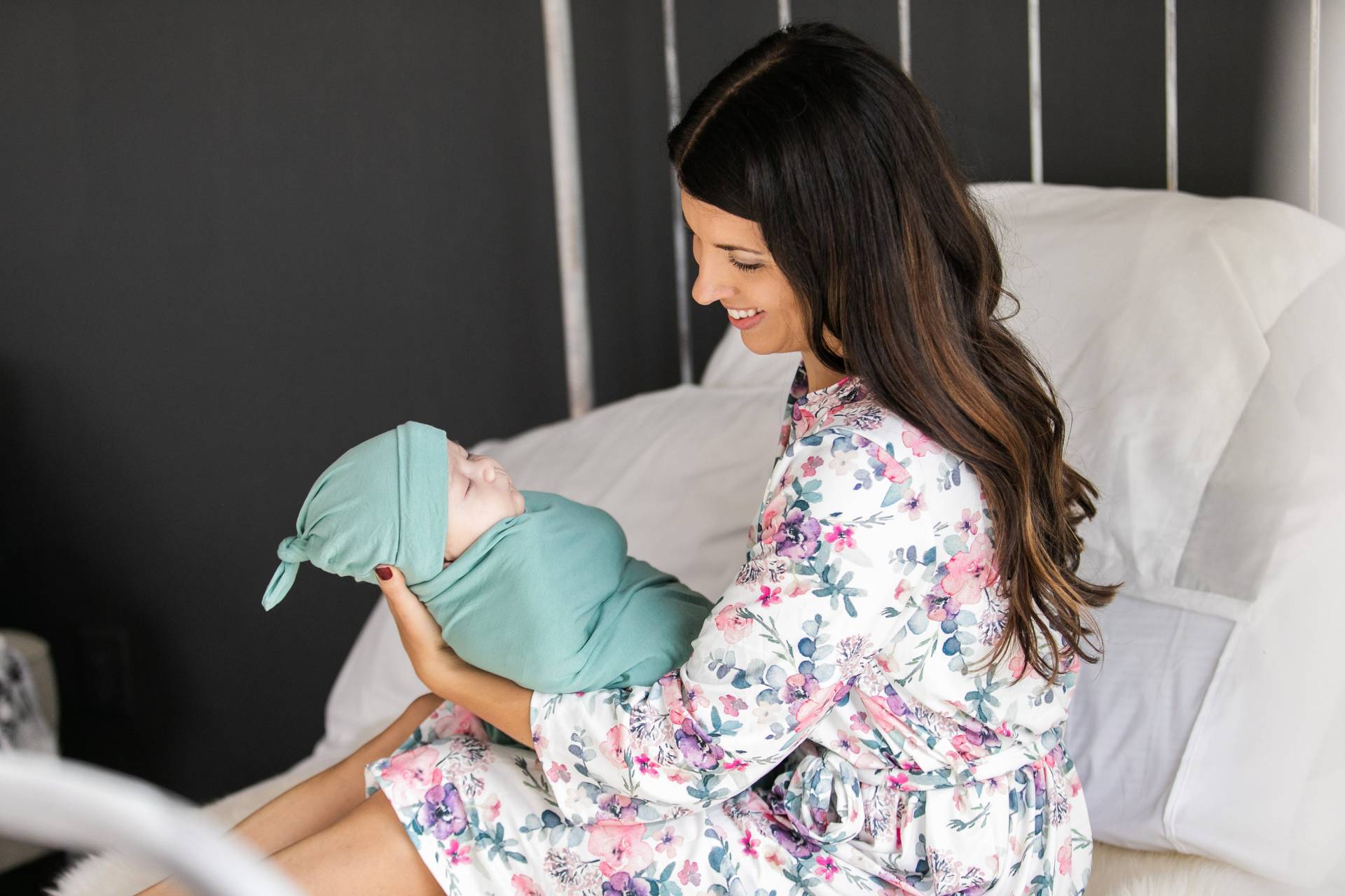 Robe Und Swaddle Set, Mama Baby Matching, Krankenhaus Tasche, Mama Ich, Passende Krankenhaus Outfits, Baby Mädchen, Baby Junge, Decke, Gender Neutral von mayandjoy