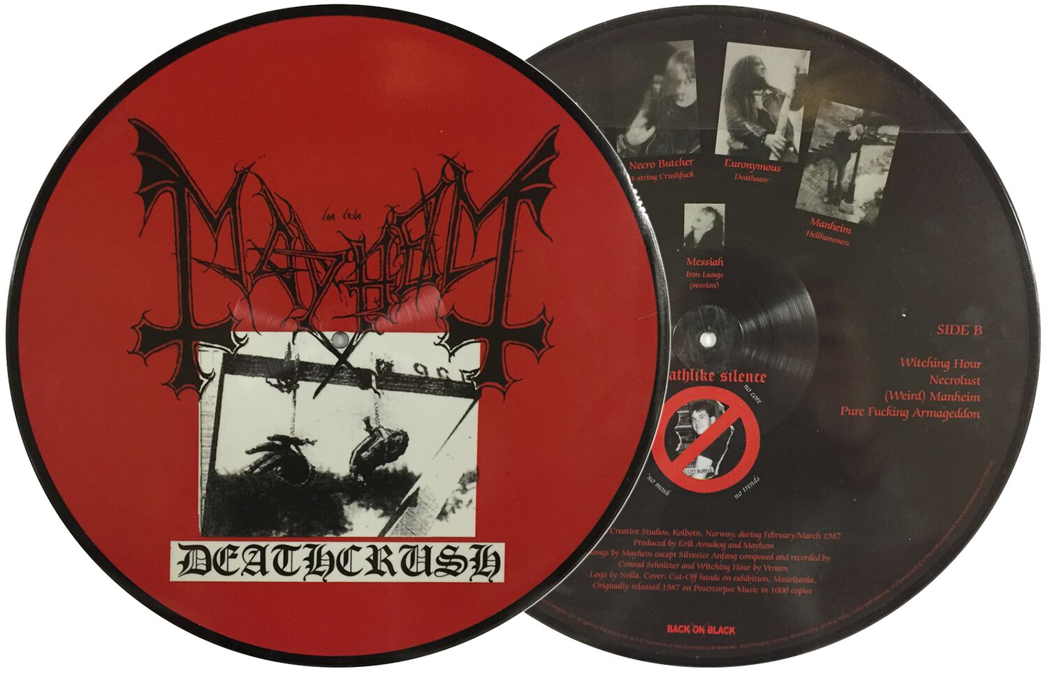 Mayhem Deathcrush LP Picture von mayhem