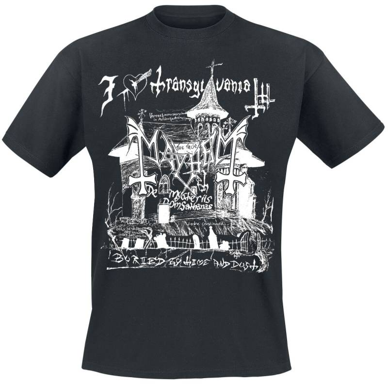Mayhem T-Shirt - Transylvania - S bis XL - für Männer - Größe L - schwarz  - Lizenziertes Merchandise! von mayhem