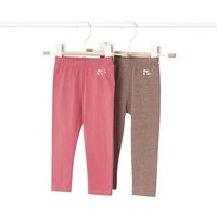 Mayoral 2er Pack Leggings braun/pink von mayoral