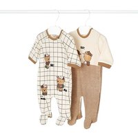 Mayoral 2er Pack Schlafoverall beige von mayoral