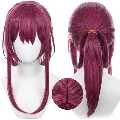 Amine Cosplay Perücke Game Lila Lange Glattes Haar Perücken für Frauen Halloween, Comic Con, Cosplay Show Perücken von maysuwell