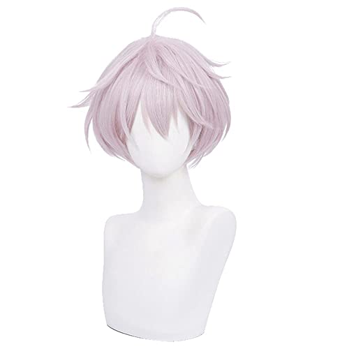 Anime Cosplay Wig Kawaragi pink Wig for Men Women Rosa hair for Halloween carnival Q3Costume Party with Free Wig Cap von maysuwell