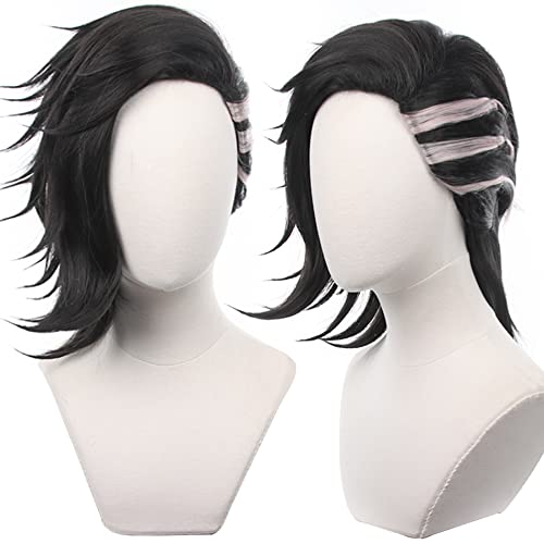 Anime Cosplay Wig Kuichi Hajime Wig for Men Women Schwarz hair for Halloween carnival Q3Costume Party with Free Wig Cap von maysuwell
