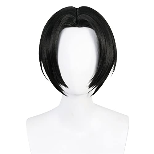 Anime Cosplay Wig Manjiro Sano Mikey (Black) Wig for Men Women Schwarz hair for Halloween carnival Q3Costume Party with Free Wig Cap von maysuwell