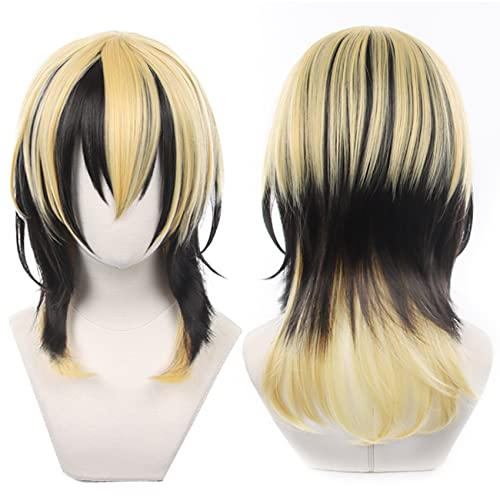 Anime Cosplay Wig Rindo Haitani 1# Wig for Men Women Mehrfarbig hair for Halloween carnival Q3Costume Party with Free Wig Cap von maysuwell