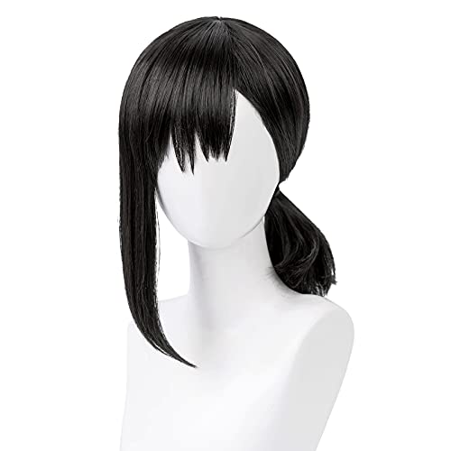 Für Anime Kurz Schwarz Cosplay Perücken Halloween Kostüm Party Erwachsenen Haare Perücke mit Haarnadeln von maysuwell