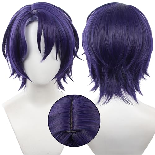 Cosplay Perücke Anime Spiel Orange Langer Pferdeschwanz Glattes Haar Perücke mit Pony für Damen Halloween, Comic Con von maysuwell