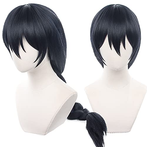 Jujutsu Kaisen Cosplay Amanai Riko Perücke Anime schwarzes Zopfhaar Cosplay Perücke für Halloween, Party, Karneval, Nachtleben, Konzerte, Hochzeiten mit kostenloser Perückenkappe von maysuwell