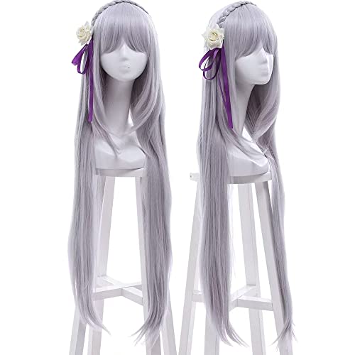 Lila Cosplay-Perücke für langes Haar, perfekt für Halloween, Cosplay und Anime-Conventions von maysuwell
