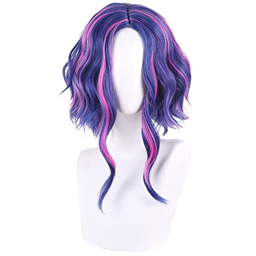 My Hero Academia Cosplay Amanai Lady Nagant Perücke Anime Purple Cosplay Perücke für Halloween, Party, Hochzeiten mit gratis Perückenkappe von maysuwell