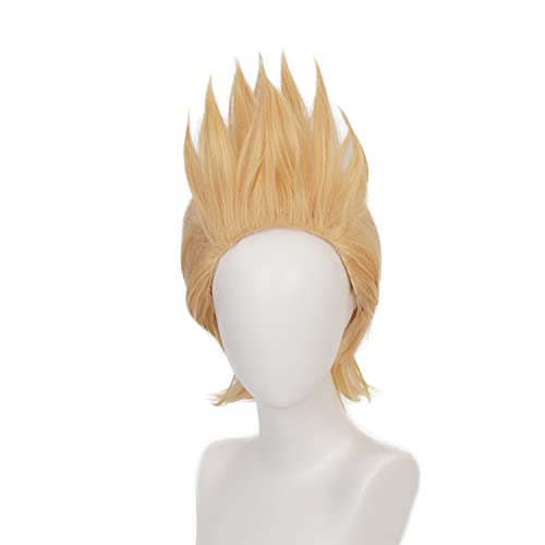 My Hero Academia Cosplay Amanai Mirio Togata Perücke Anime Yellow Cosplay Perücke für Halloween, Party, Hochzeiten mit gratis Perückenkappe von maysuwell