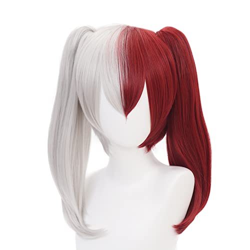 My Hero Academia Cosplay Amanai Shoto Todoroki 3# Perücke Anime Multi-colored Cosplay Perücke für Halloween, Party, Hochzeiten mit gratis Perückenkappe von maysuwell