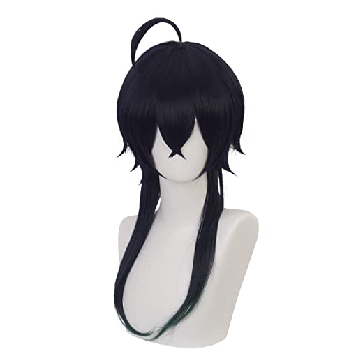 Cosplay-Perücke Sleeping Beauty Anime-Kostüm mit einem Verlauf von Blau zu Grün und glattem 68 cm langem Haar für Männer oder Frauen Halloween Familienparty von maysuwell