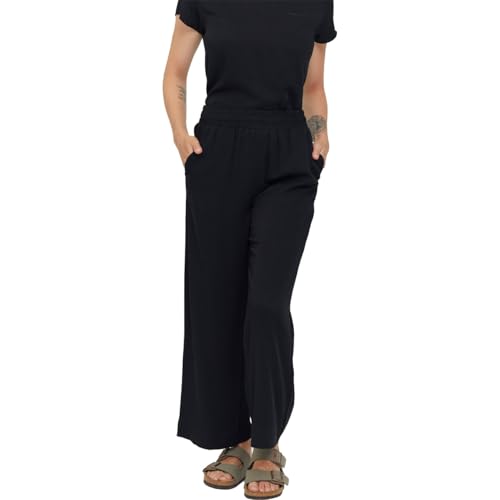 mazine Damen Hose Wide Leg Pants LENZING(TM) ECOVERO(TM), Größe:M, Farben:Black von mazine