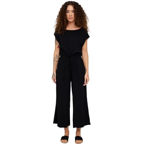 mazine Damen Maxikleid Jumpsuit LENZING(TM) ECOVERO(TM), Größe:M, Farben:Black von mazine