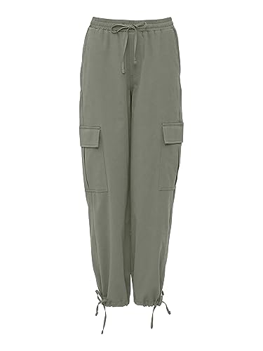 mazine Damen Stoffhose Coria Cargo Pants - Bottle - Größe L von mazine