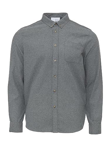 mazine Herren Hemd Yarm Shirt - Black Mel. - Größe XL von mazine