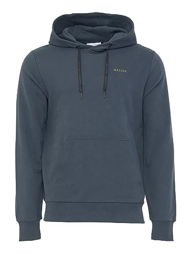 mazine Herren Kapuzenpullover Stundon Hoodie - Ink Blue - Größe L von mazine