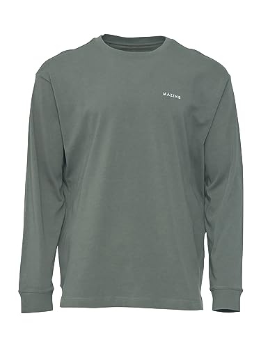 mazine Herren Longsleeve Eston Longsleeve - Pale Ocean - Größe M von mazine