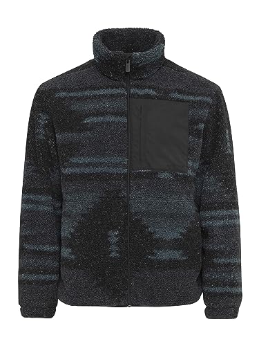 mazine Herren Steppjacke Pelican Jacket - ink blue/printed - Größe S von mazine