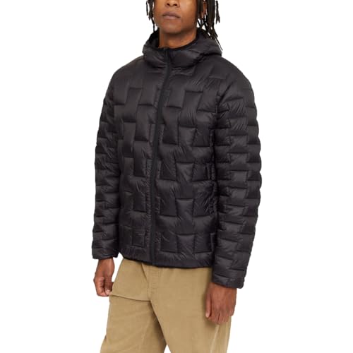 mazine Herren Winterjacke Connelly Light Padded Jacket - black - Größe L von mazine