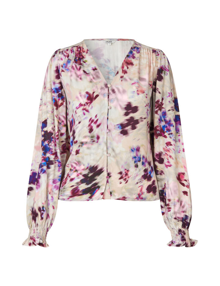 mbym - Bluse - Kanjia-M beige/violet - Gr. - M von mbym