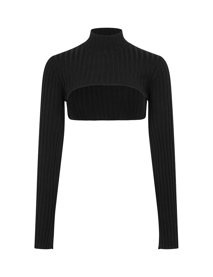 mbym - Crop Top - Analiya-M schwarz - Gr. - M von mbym