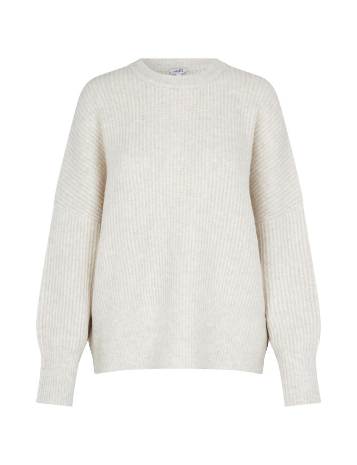 mbym - Strickpullover - Knit Gillian beige/weiß von mbym