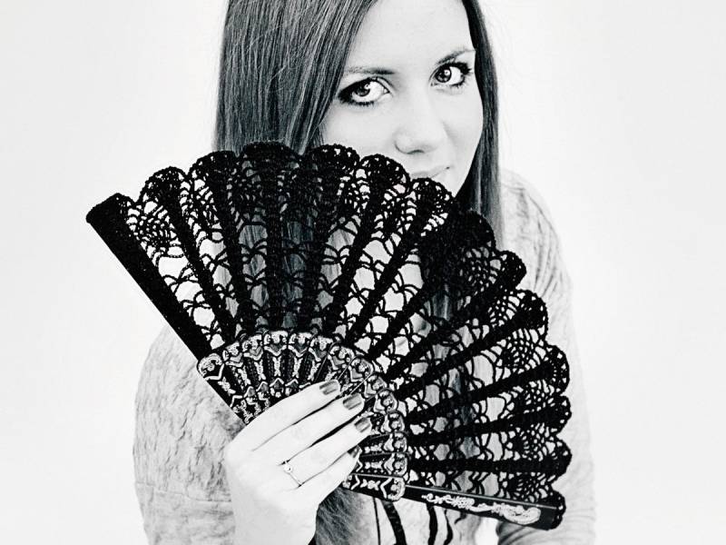 Handfächer, Hochzeitsfächer, Kostüm, Halloween Geschenk von mccBarefootSandals