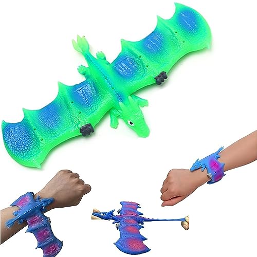 mciskin Dinosaurier-Slap-Armbänder Spielzeug, Slap-Armbänder für Kinder, Dinosaurier-Kinderspielzeug, Dekompressionsspielzeug, Dinosaurier-Thema, Goodie Bag Stuffers für Jungen und Mädchen (grün) von mciskin