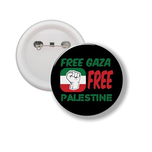 Knopf mit Stift - Free Gaza Free Palestine von mcliving