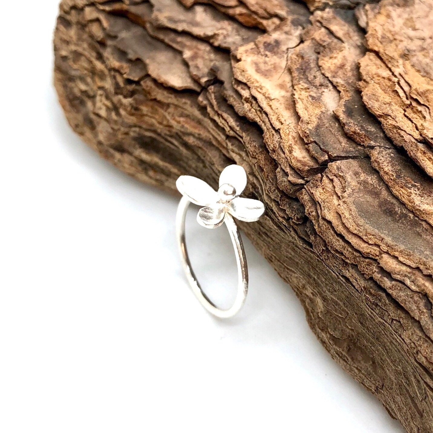 Silber Blumenring Silber Blumenring von mcsjewellery